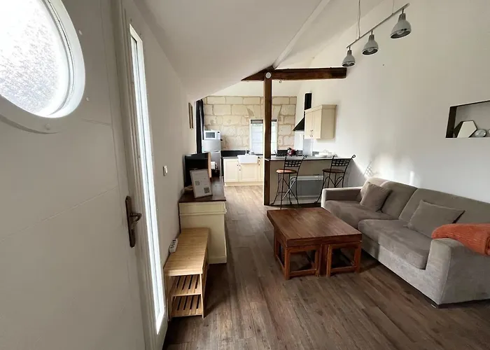 度假居 Charmante Maisonnette En Tuffeau A Deux Pas De La Loire, Centre Avec Parking Gratuit